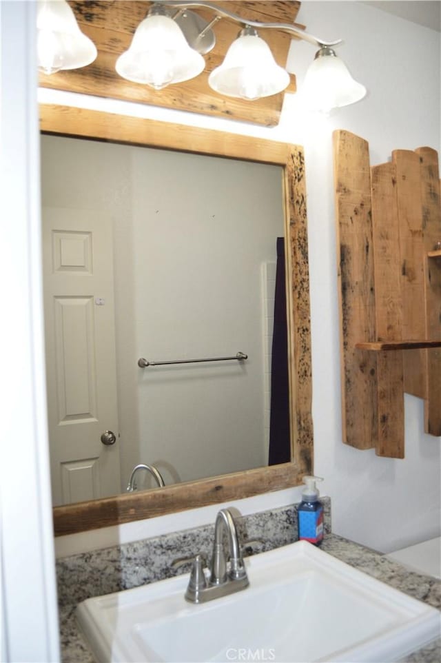 bathroom with a sink