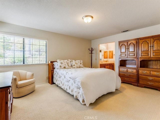 101 Searidge Ct, Pismo Beach, CA 93449 - bedroom featuring light colored carpet and ensuite bath