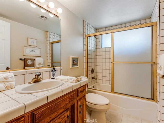 101 Searidge Ct, Pismo Beach, CA 93449 - full bath featuring vanity, enclosed tub / shower combo, and tile patterned flooring