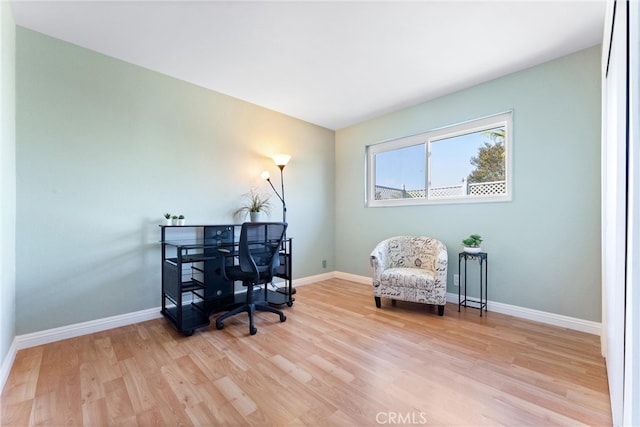 4811 Sharon Dr, La Palma, CA 90623 - office with light wood-style flooring and baseboards