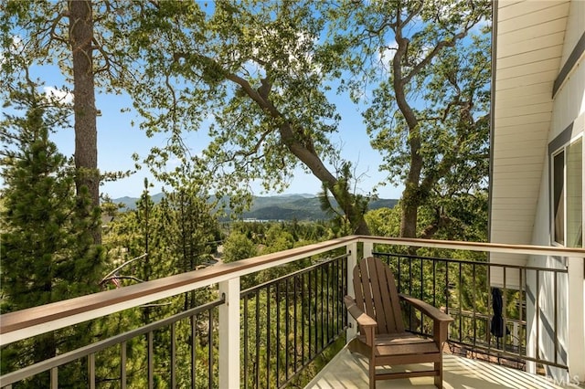 27684 St Bernard Ln, Lake Arrowhead, CA 92352 - balcony with a mountain view