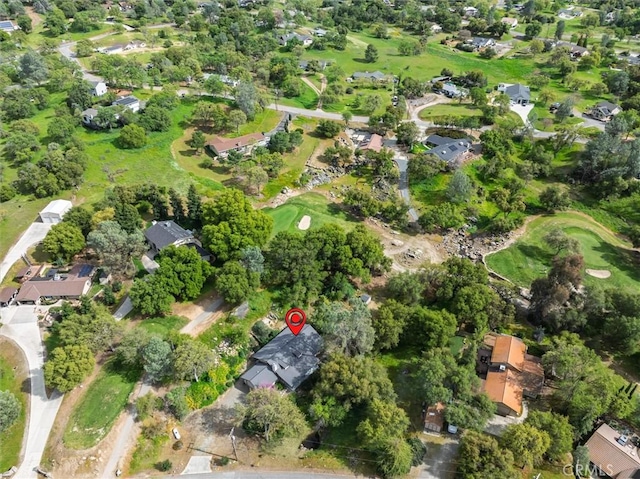 42852 Badger Circle Dr, Coarsegold, CA 93614 - drone / aerial view with golf course view and a residential view