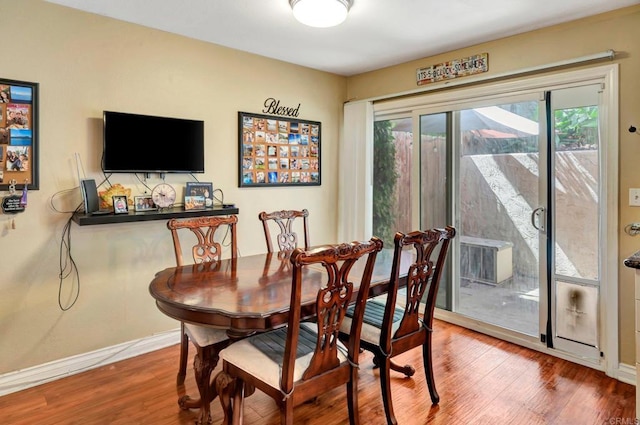 5362 Lake Murray Blvd, La Mesa, CA 91942 - dining area featuring baseboards and wood finished floors