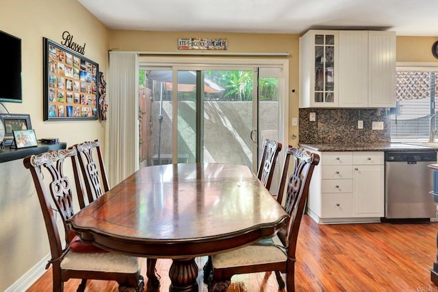 5362 Lake Murray Blvd, La Mesa, CA 91942 - dining room featuring light wood finished floors and baseboards