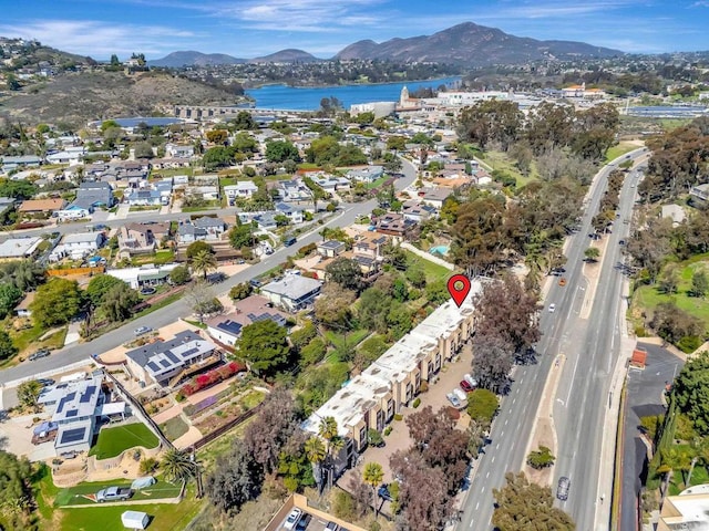 5362 Lake Murray Blvd, La Mesa, CA 91942 - aerial view with a water and mountain view and a residential view