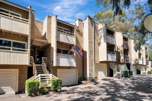 5362 Lake Murray Blvd, La Mesa, CA 91942 - view of building exterior with stairs and a garage