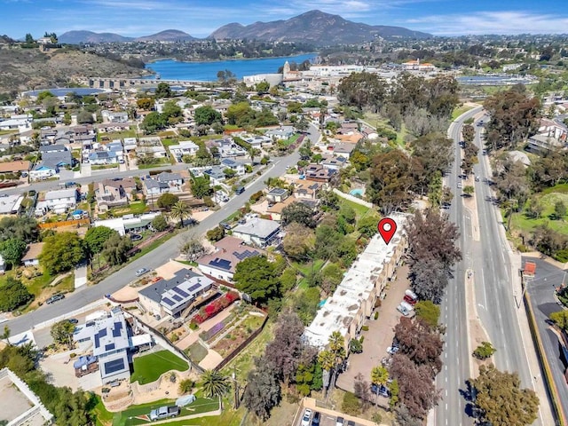 5362 Lake Murray Blvd, La Mesa, CA 91942 - drone / aerial view with a water and mountain view