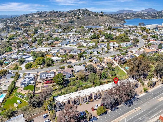 5362 Lake Murray Blvd, La Mesa, CA 91942 - drone / aerial view featuring a water and mountain view