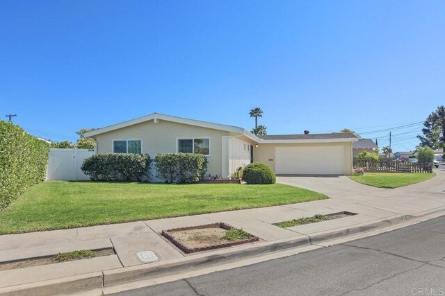 6065 Zora St, La Mesa, CA 91942 - ranch-style house featuring a garage, driveway, and stucco siding