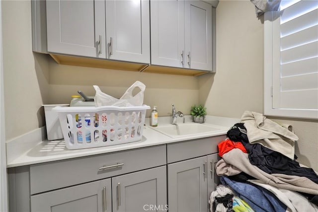 laundry room featuring a sink