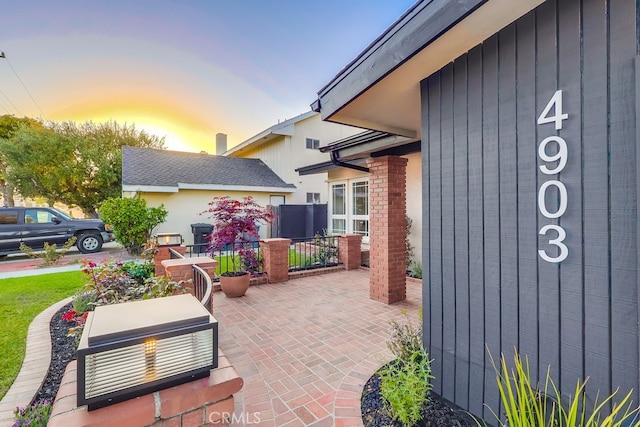 4903 Spencer St, Torrance, CA 90503 - view of patio terrace at dusk