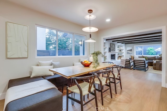 4903 Spencer St, Torrance, CA 90503 - dining area with built in shelves and light wood-type flooring