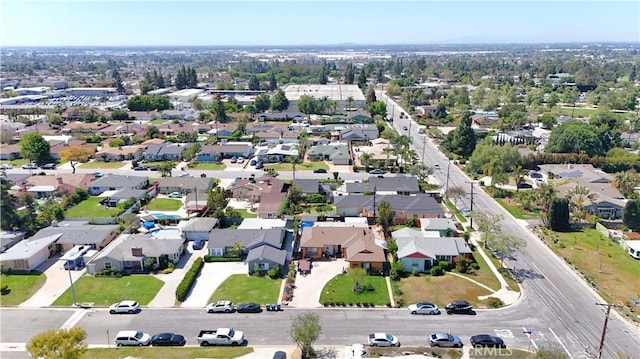 drone / aerial view featuring a residential view