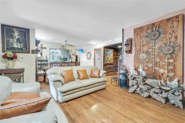 living room featuring wood finished floors