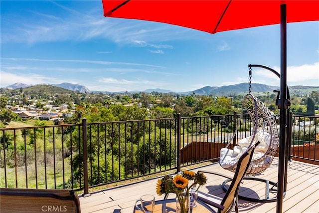88611/2 Los Coches Rd, Lakeside, CA 92040 - balcony featuring a mountain view