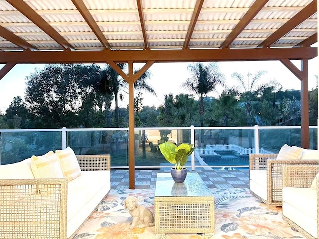 view of patio / terrace with outdoor lounge area