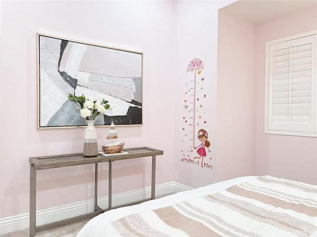 bedroom with baseboards