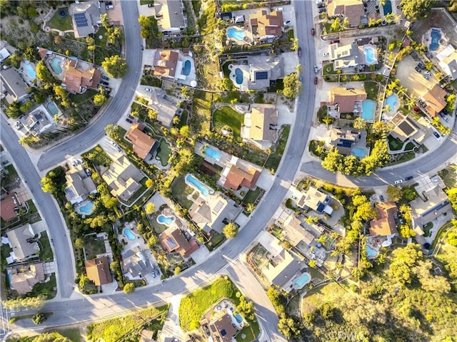 drone / aerial view featuring a residential view