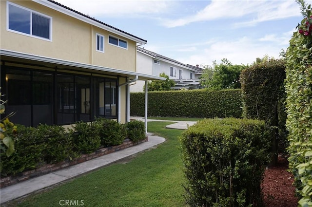 18410 Alexander Ave, Cerritos, CA 90703 - view of yard featuring a sunroom