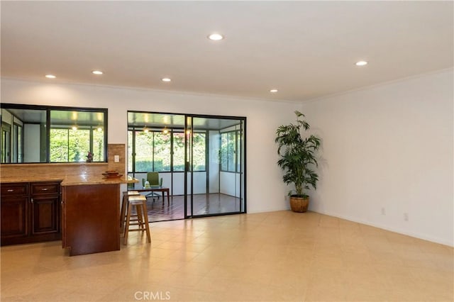 18410 Alexander Ave, Cerritos, CA 90703 - dining area with crown molding and recessed lighting