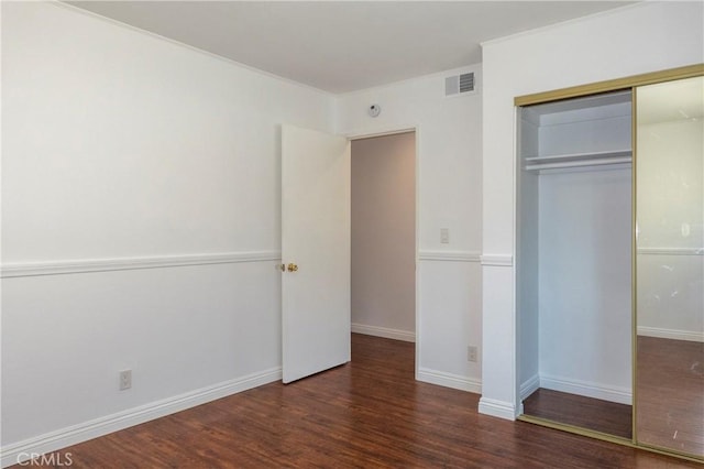 18410 Alexander Ave, Cerritos, CA 90703 - unfurnished bedroom featuring wood finished floors and a closet