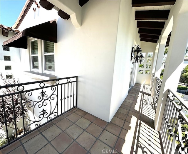 view of balcony