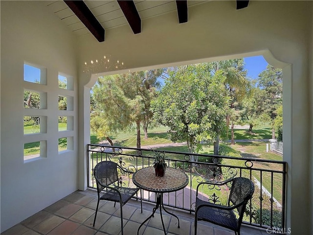 view of balcony