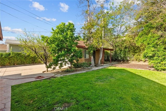 view of yard