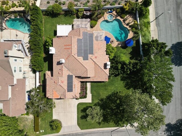 14043 Shepherd Dr, Rancho Cucamonga, CA 91739 - drone / aerial view of a pool area