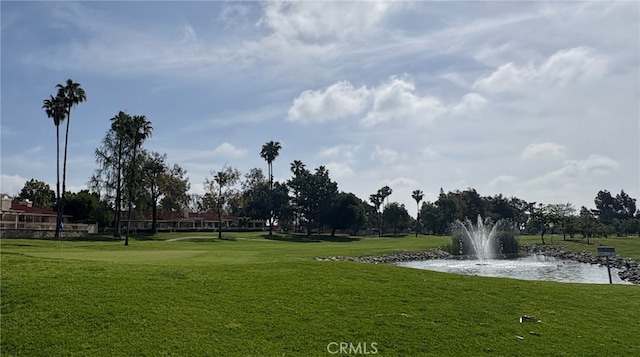 1244 Winged Foot Dr, Upland, CA 91786 - surrounding community with a water view, a yard, and view of golf course