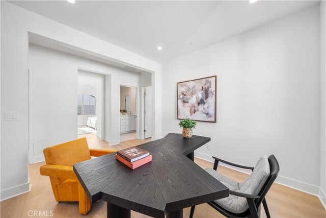 312 Carefree, Irvine, CA 92618 - office space with light wood-type flooring, baseboards, and recessed lighting