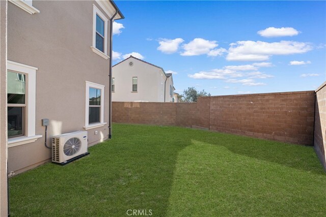 312 Carefree, Irvine, CA 92618 - view of yard featuring ac unit and a fenced backyard