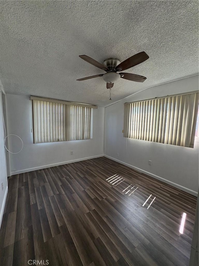 3670 Upper Terrace Dr, Riverside, CA 92505 - empty room featuring a textured ceiling, healthy amount of natural light, ceiling fan, and wood finished floors