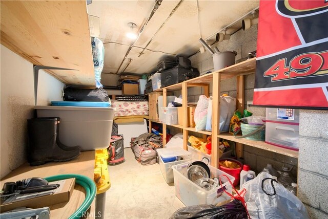 view of storage