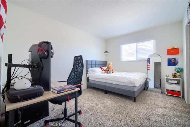 bedroom with carpet
