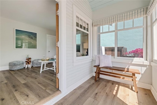 view of sunroom