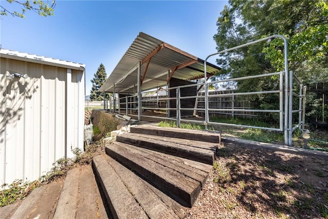 exterior space featuring an exterior structure and an outdoor structure