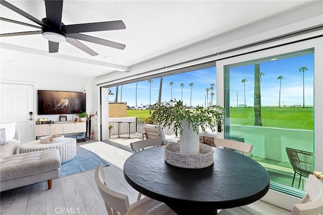 sunroom with a wealth of natural light