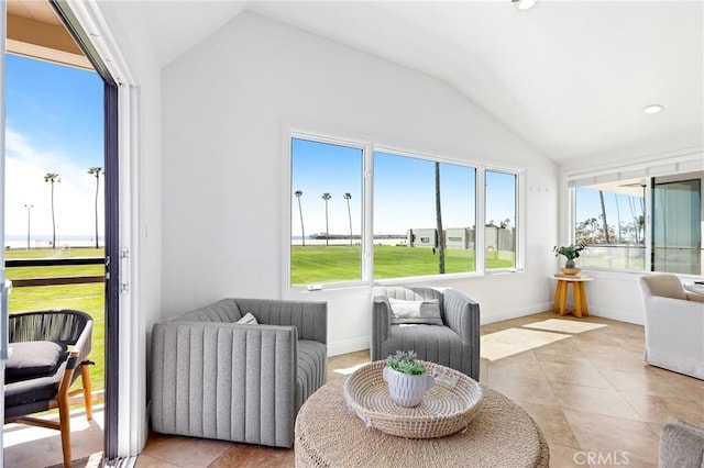 sunroom / solarium with a healthy amount of sunlight