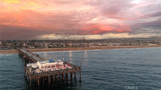 916 E Oceanfront, Newport Beach, CA 92661 - dock area featuring a water view