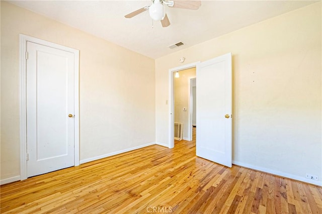 2550 5th Ave, Merced, CA 95340 - unfurnished room with light wood-type flooring and a ceiling fan