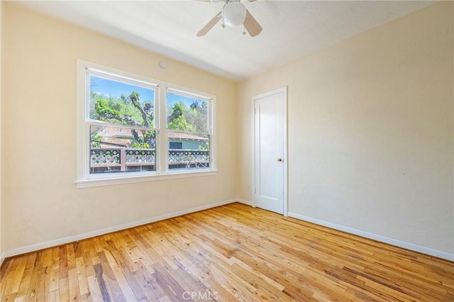 2550 5th Ave, Merced, CA 95340 - spare room featuring light wood finished floors and ceiling fan