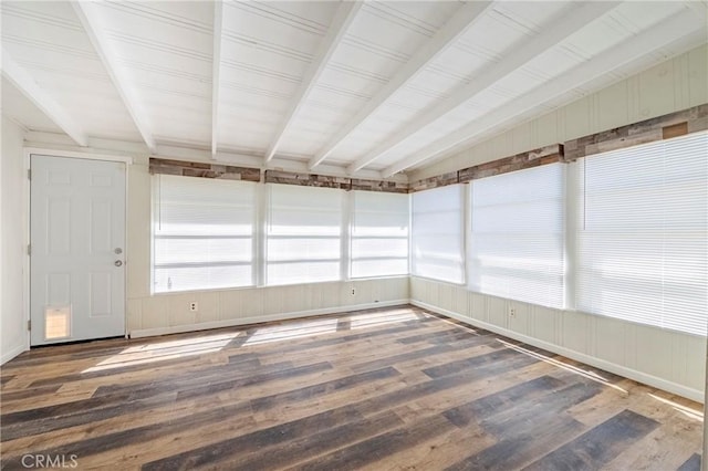 2550 5th Ave, Merced, CA 95340 - unfurnished sunroom featuring beam ceiling