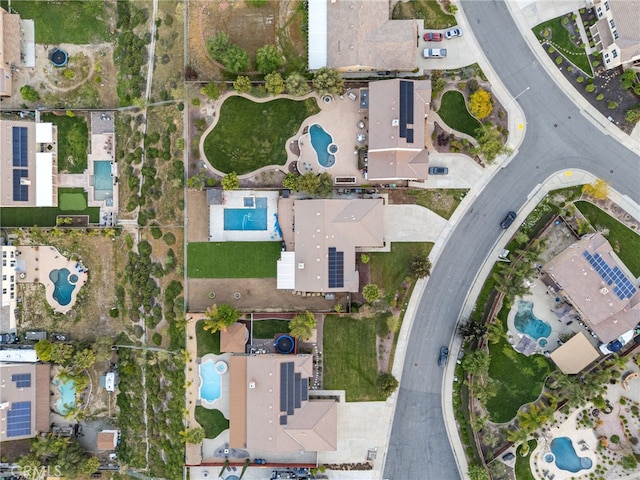20536 Black Walnut Ct, Wildomar, CA 92595 - aerial overview of property's location featuring a pool area