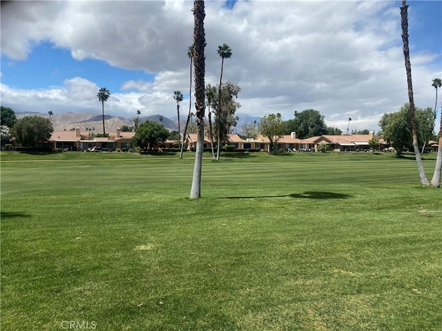 263 Serena Dr, Palm Desert, CA 92260 - view of property's community with a mountain view, a lawn, and a residential view