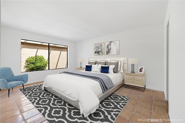 263 Serena Dr, Palm Desert, CA 92260 - bedroom with tile patterned floors and baseboards