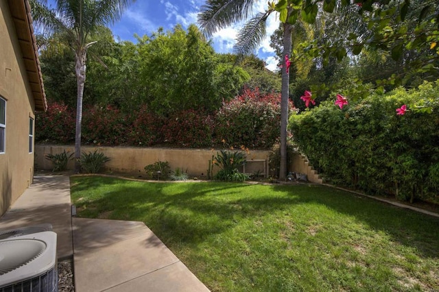 2927 Rancho Cortes, Carlsbad, CA 92009 - view of grassy yard with central air condition unit