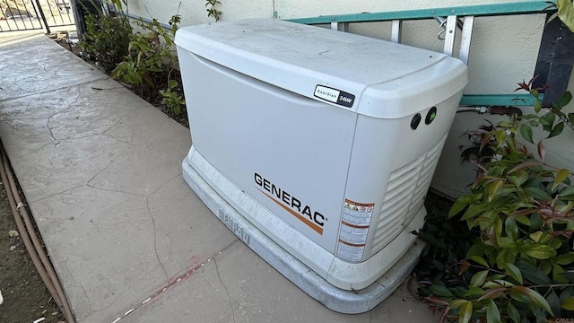 details featuring a power unit