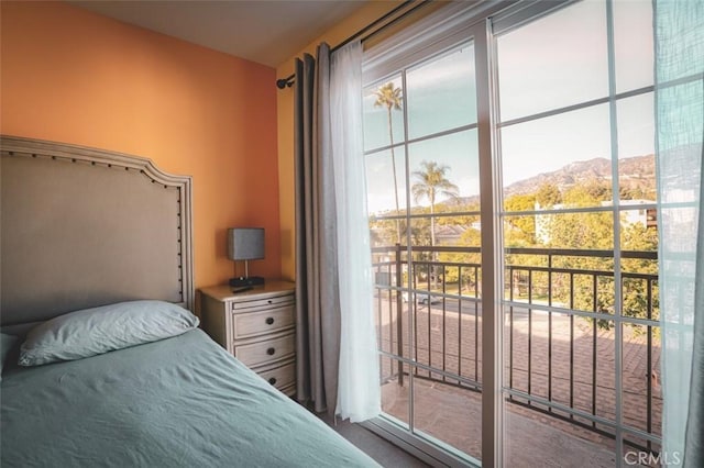 1153 San Rafael Ave Unit 105, Glendale, CA 91202 - bedroom featuring a mountain view and carpet