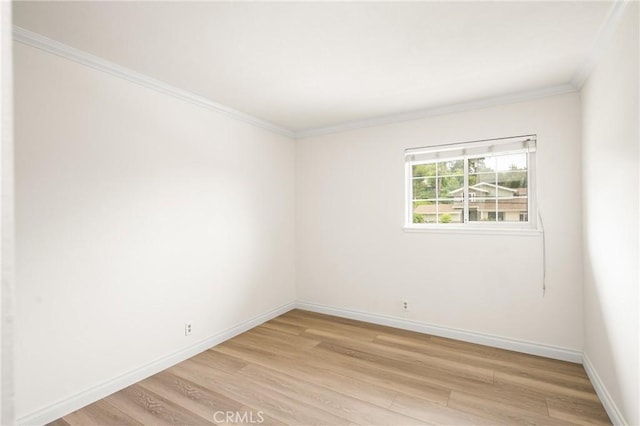 19201 Barrett Ln, North Tustin, CA 92705 - empty room with light wood-style flooring and ornamental molding